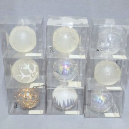 Christmas Ball Ornament Set of 9 - Kristallwelten