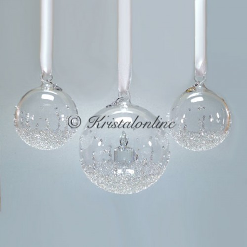 Swarovski Crystal | Silver Crystal | Christmas | Christmas Ball Ornament - Set - Annual Edition 2017 | 5268012