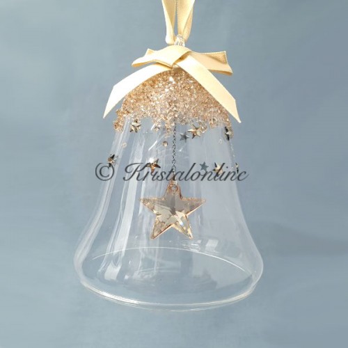 Swarovski Crystal | Christmas | Christmas Ornaments | Christmas Bell Ornament - 2020 - Golden Shadow | 5545604