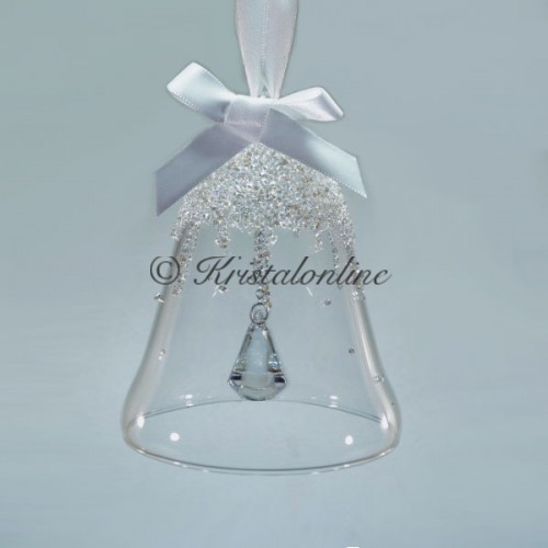 Swarovski Crystal | Silver Crystal | Christmas | Christmas Bell Ornament - Annual Edition 2017 | 5241593