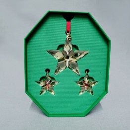 Swarovski Crystal | Christmas | Christmas Ornaments | Christmas Ornament - Annual Edition Set Festive - 2023 - Golden Shadow | 5649780