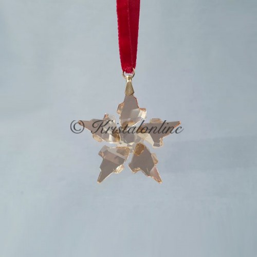 Swarovski Crystal | Christmas | Christmas Ornaments |  Christmas Ornament - Little Snowflake - Small - 2021 - Golden Shadow | 5583848