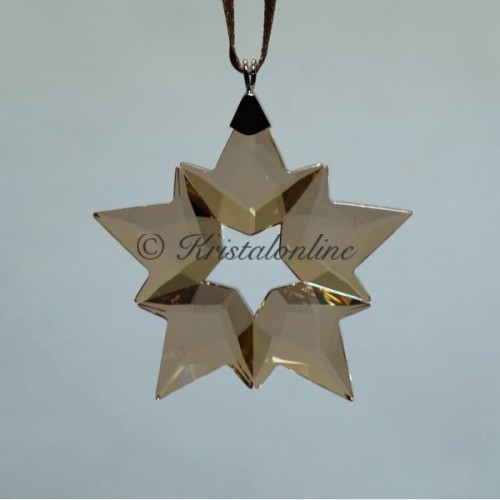 Swarovski Crystal | Christmas | Christmas Ornaments | Christmas Ornament - Little Snowflake - 2019 - SCS - Golden Shadow | 5476002