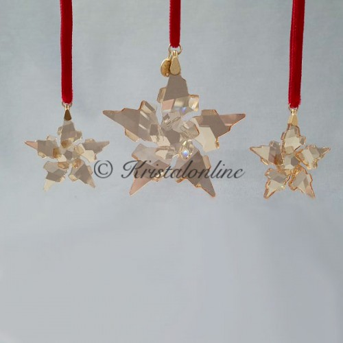 Swarovski Crystal | Christmas | Christmas Ornaments | Christmas Ornament - Set - 2021 - Golden Shadow | 5597133
