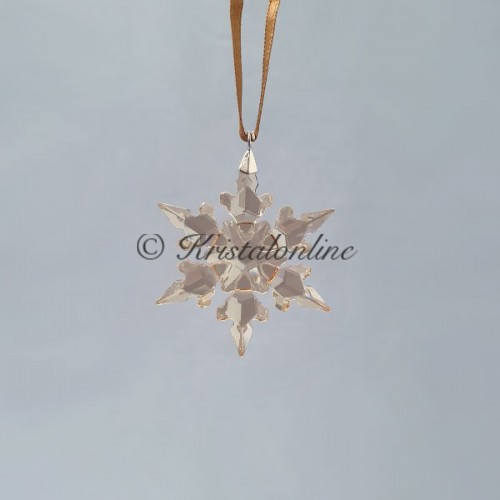 Swarovski Crystal | Christmas | Christmas Ornaments |  Christmas Ornament - Little Snowflake - Small - 2020 - Golden Shadow | 5489198