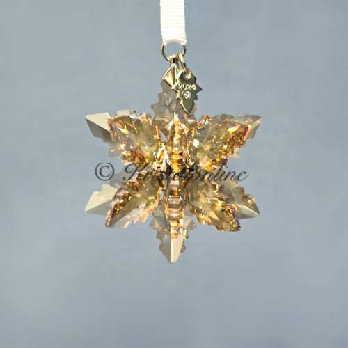 Swarovski Crystal | Christmas | Christmas Ornaments | Christmas Ornament- Annual Edition 2024 - 3D Ornament - Festive - Golden Shadow | 5674348