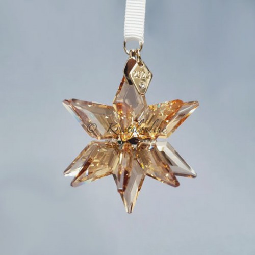 Swarovski Crystal | Christmas | Christmas Ornaments | Christmas Ornament- Annual Edition 2023 - 3D Ornament - Festive - Golden Shadow | 5653577