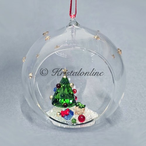 Kristalonline | Swarovski Crystal | Christmas | Holiday Cheers | Holiday Cheers - Christmas Ball Ornament  - Tree and Gifts | 5681633