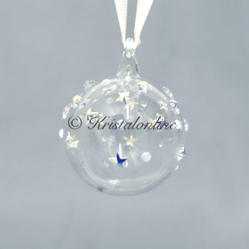 Swarovski Crystal | Silver Crystal | Christmas | Holiday Magic Classics - Christmas Ball Ornament - XS | 5682733