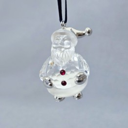 Christmas Ornament - Santa Claus - Silver