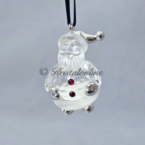 Swarovski Crystal | Christmas | Christmas Ornaments | Christmas Ornament - Santa Claus - Silver | 681336