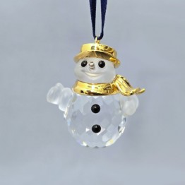 Christmas Ornament - Snowman - Gold