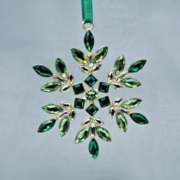 Swarovski Crystal | Silver Crystal | Christmas | Gema | Gema - Holiday Ornament - Green | 5691044