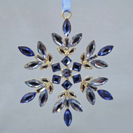 Swarovski Crystal | Silver Crystal | Christmas | Gema | Gema - Holiday Ornament - Blue | 5691042