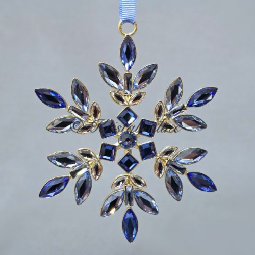 Swarovski Crystal | Silver Crystal | Christmas | Gema | Gema - Holiday Ornament - Blue | 5691042