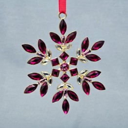 Swarovski Crystal | Silver Crystal | Christmas | Gema | Gema - Holiday Ornament - Red | 5691041