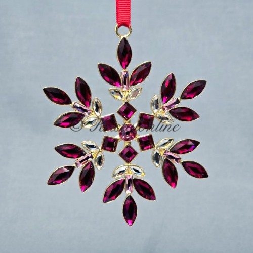 Swarovski Crystal | Silver Crystal | Christmas | Gema | Gema - Holiday Ornament - Red | 5691041