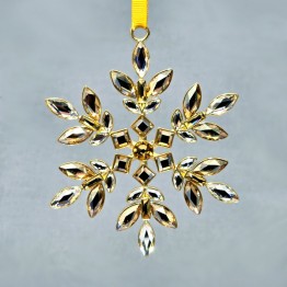 Swarovski Crystal | Silver Crystal | Christmas | Gema | Gema - Holiday Ornament - Yellow | 5691043