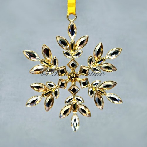 Swarovski Crystal | Silver Crystal | Christmas | Gema | Gema - Holiday Ornament - Yellow | 5691043
