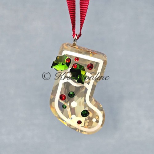 Swarovski Crystal | Christmas | Holiday Cheers | Holiday Cheers - Christmas Ornament - Gingerbread Stocking | 5681581