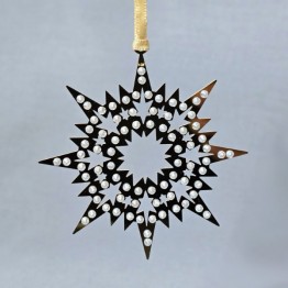 Swarovski Crystal | Christmas | Christmas Ornaments | Christmas Ornament - Set - Stars Crystal Golden Shadow | 1143399