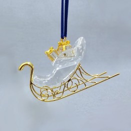 Christmas Ornament - Classic Sleigh Gold