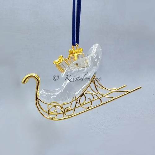 Swarovski Crystal | Christmas | Christmas Ornaments | Christmas Ornament - Classic Sleigh Gold 842768