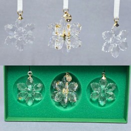 Swarovski Annual Edition 3D Ornament Set 2026 crystal snowflakes 5731943