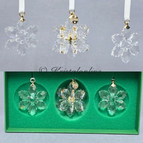 Swarovski Annual Edition 3D Ornament Set 2026 crystal snowflakes 5731943