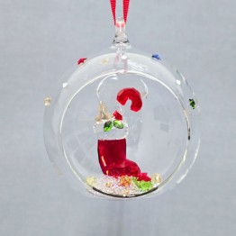 Swarovski Holiday Cheers stocking and candy ornament Christmas bauble 5735700