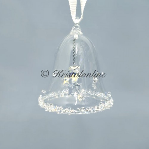 Swarovski Crystal | Silver Crystal | Christmas | Holiday Magic Classics - Christmas Bell Ornament - XS | 5682732