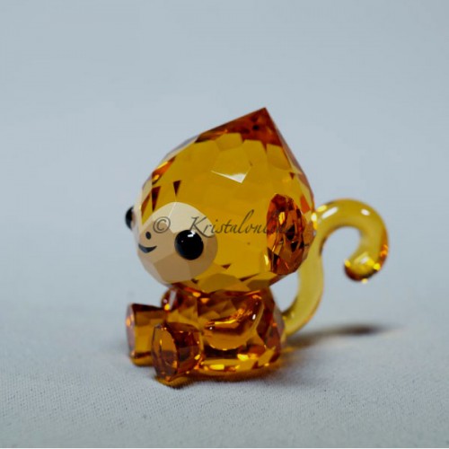 Swarovski クリスタルフィギュア 干支 猿CHEERFUL MONKEY Swarovski Silver Crystal Lovlots Zodiac Cheerful Monkey 5302555
