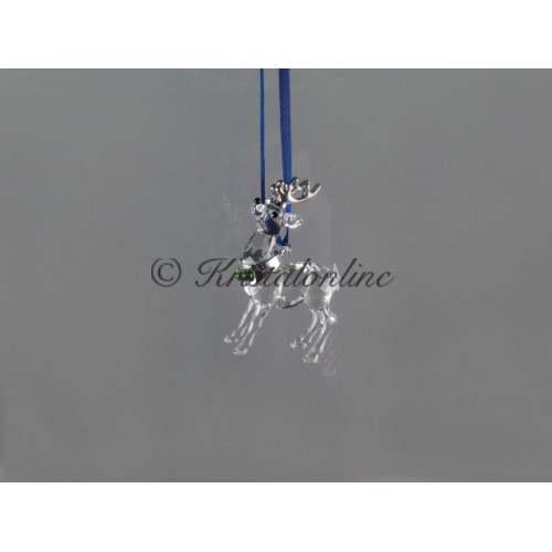 Reindeer ornament rhodium
