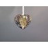 Christmas ornament Heart, Golden Shadow