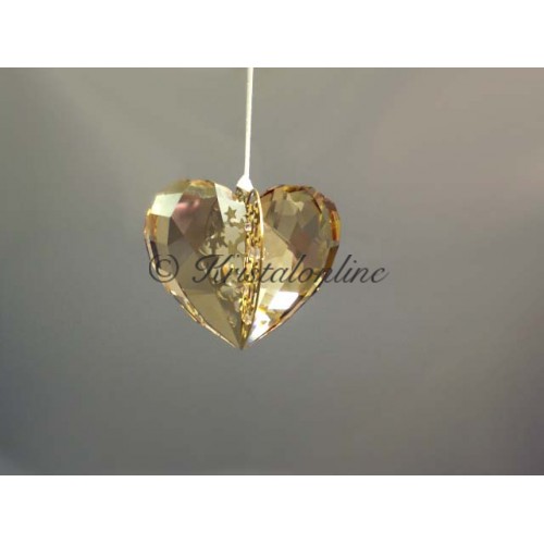Christmas ornament Heart, Golden Shadow