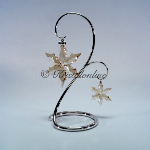 Christmas ornament 2015 set Golden Shadow – one large, one small with display