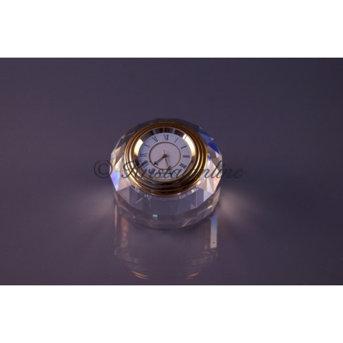 Clock Athene, Gold plated with alarm