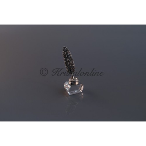 Inkwell with Quill, Silver
