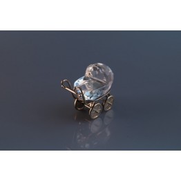 Baby Carriage - Pram, Silver