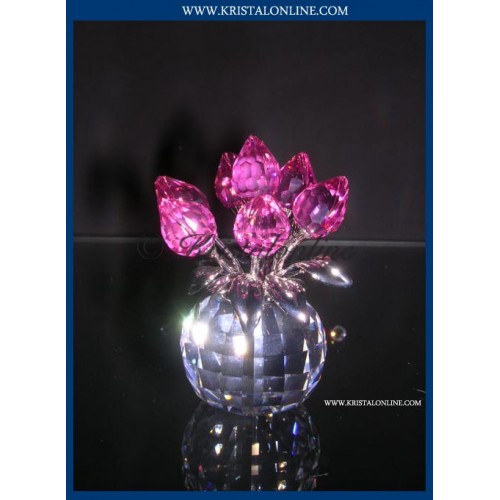 Vase Pink Tulips