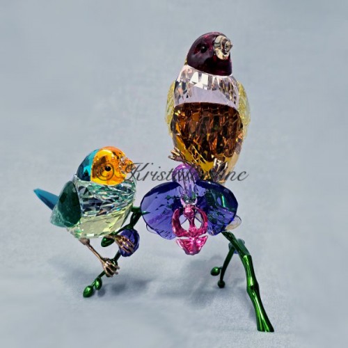 Swarovski Crystal | Annual Editions | SCS - Annual Edition 2024 - Idyllia Gouldian Finches | 5670031
