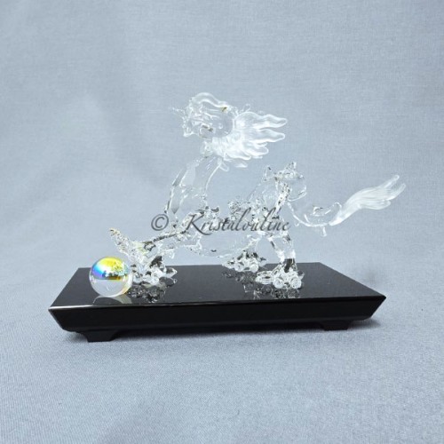 Swarovski Crystal | Silver Crystal | Fairy Tale | Dragon with black base | 5063670